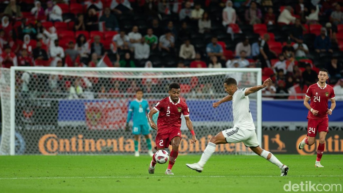 Yakob Sayuri bersinar saat Indonesia ditaklukkan oleh Irak di Piala Asia 2023. (Foto: detikcom/Jalu Pamuncar)
