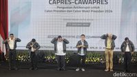 Momen Capres-Cawapres Pakai Jaket Antikorupsi dari KPK
