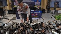 Polda Banten Musnahkan 1.230 Knalpot Brong