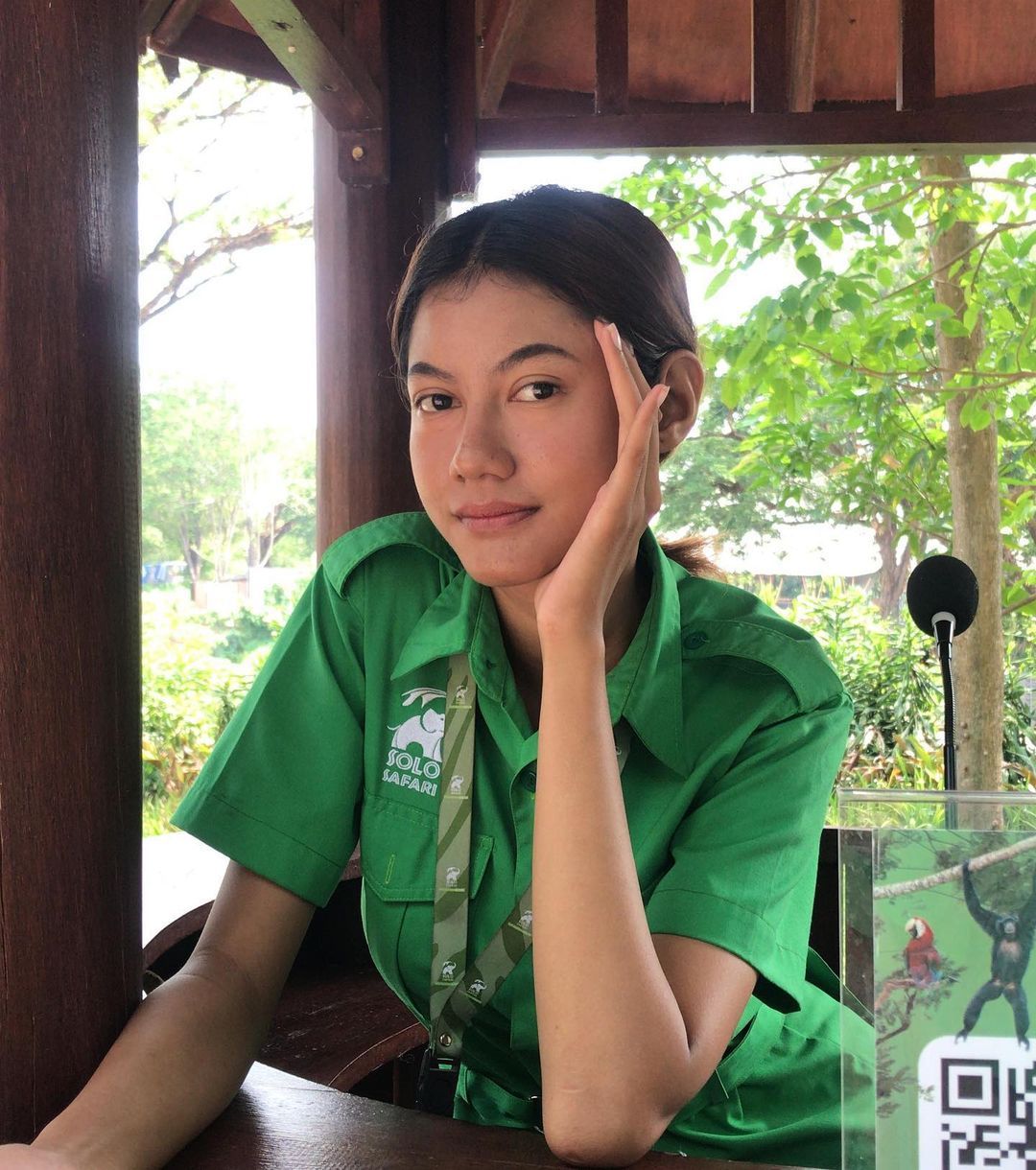 Klaudia Krish, wanita yang viral karena mirip Pevita Pearce.