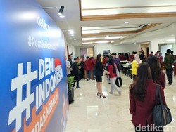 Peserta Mulai Berdatangan ke Lokasi #Demi Indonesia di Bandung