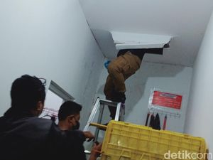 Maling Jebol Atap Minimarket di Ngering Klaten, Gondol Rokok-Kosmetik