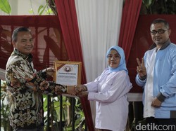 Relawan Pandu 02 Deklarasi Dukung Prabowo-Gibran di Kertanegara