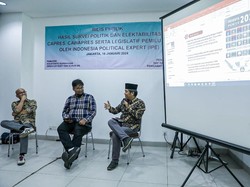 Survei IPE: Elektabilitas Ganjar Teratas Naik Ungguli Prabowo & Anies