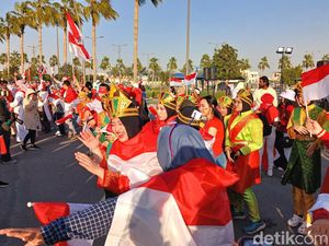 Indonesia Vs Vietnam: Ribuan Suporter Merah-Putih Asyik Joget Jelang Laga