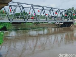 Waspada Lur! Debit Air Sungai Dengkeng di Klaten Mulai Naik