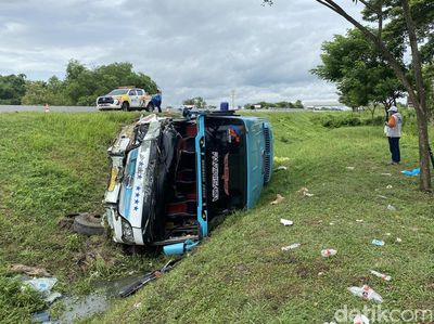 Penampakan Terkini Bus Rombongan SMAN 1 Sidoarjo Usai Kecelakaan di Tol Ngawi