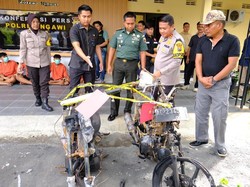 11 Pesilat Diringkus gegara Bakar 2 Motor Warga Ngawi