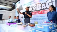 Relawan Aksi Sahabat Gibran Simulasikan Penyajian Makanan Sehat