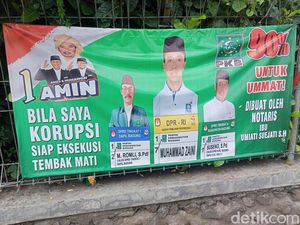 Viral Spanduk Caleg PKB Bali Janji Siap Tembak Mati jika Terbukti Korupsi Viral Spanduk Caleg PKB Bali Janji Siap Tembak Mati jika Terbukti Korupsi