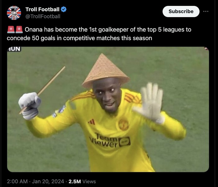Meme Andre Onana Meme Andre Onana