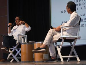 Momen Anies Bicara soal Perfilman Indonesia di Hadapan Praktisi