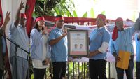 Momen Pemuda Pelajar Mahasiswa Laimu Deklarasi Mendukung Prabowo-Gibran