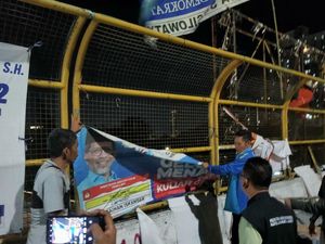 Didampingi Bawaslu, Parpol Tertibkan APK Membahayakan di 5 Kota Jakarta