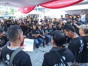 Saat 1.000 Ojol Jakarta Deklarasi Dukung Ganjar-Mahfud