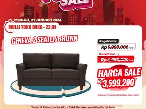 Cuma di Transmart Full Day Sale! Beli Sofa Empuk Diskon Rp 2 Jutaan