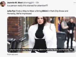 Julia Fox Diaggap Cari Sensasi Lagi, Pakai Bikini Jadi Luaran