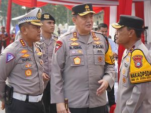 Kapolda-Kapolres di Riau Deklarasi Tertib Lalu Lintas Wujudkan Pemilu Damai