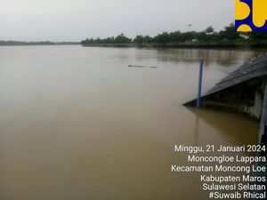 Waduk Nipa-nipa Makassar Naik Status Waspada, Air Sungai Melimpas ke Spillway Waduk Nipa-nipa Makassar Naik Status Waspada, Air Sungai Melimpas ke Spillway