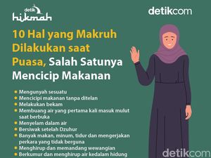 10 Hal yang Makruh Dilakukan saat Puasa, Termasuk Mencicip Makanan