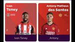 Serbuan Meme Ledek Antony Usai Gol Toney
