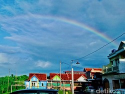 Indahnya Suasana Klaten Pagi Ini, Dihiasi dengan Pelangi