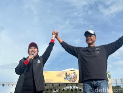 Puan Dampingi Ganjar Kampanye Akbar di Sidoarjo Jatim