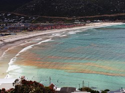 Potret Pantai di Afrika Selatan yang Berubah Warna Jadi Merah