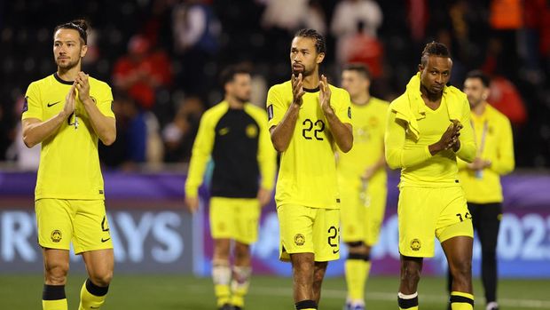 Soccer Football - AFC Asian Cup - Group E - Bahrain v Malaysia - Jassim bin Hamad Stadium, Al Rayyan, Qatar - January 20, 2024 Malaysia's La'Vere Corbin-Ong looks dejected after the match REUTERS/Ibraheem Al Omari