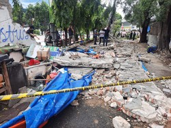 Penampakan Tembok Roboh Tewaskan 3 Orang di Tebet Jaksel