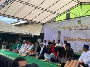 Ganjar Kunjungi Ponpes di Lampung, Didoakan Menang Pilpres Satu Putaran
