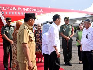 Jokowi Bareng Iriana Kunker ke Jateng, Menteri Basuki Menyambut Jokowi Bareng Iriana Kunker ke Jateng, Menteri Basuki Menyambut