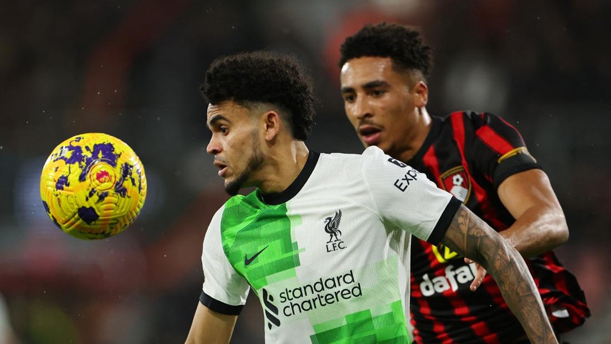 Bournemouth vs Liverpool di babak pertama. (Foto: REUTERS/TOBY MELVILLE)