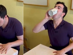 Gokil! Pria Ini Pecahkan Rekor Minum Kopi Tercepat di Dunia