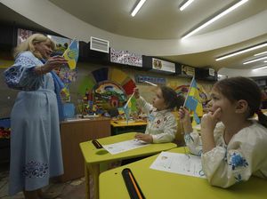 Ukraina Buka TK Bawah Tanah untuk Pertama Kalinya Sejak Invasi Rusia