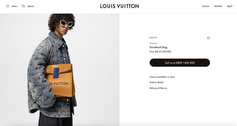 Sandwich Bag Louis Vuitton