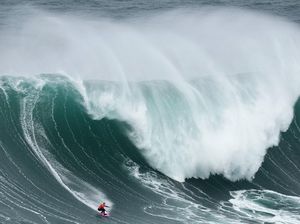 Aksi Peselancar Dunia Taklukkan Ombak Monster Nazare