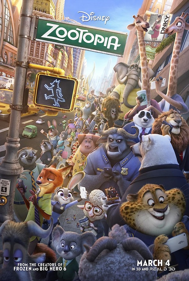 Film kartun animasi pemenang Oscar, Zootopia (2016)/ Foto: Walt Disney