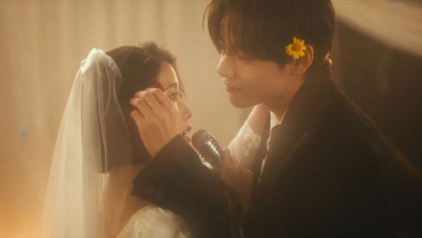 Momen IU dan V BTS Bikin Baper di MV Love Wins All