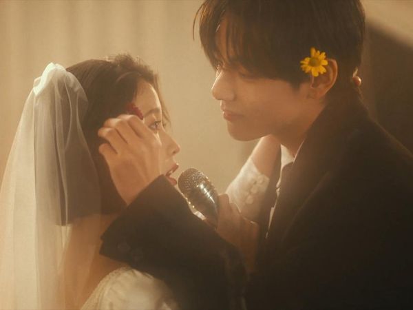 Momen IU dan V BTS Bikin Baper di MV Love Wins All