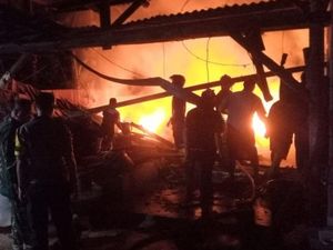 Pabrik Keripik Singkong di Ciamis Hangus Dilalap Api
