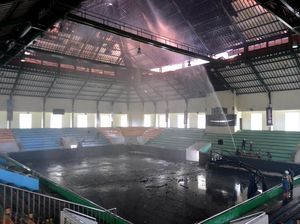 GOR Purna Krida Bali Terbakar GOR Purna Krida Bali Terbakar