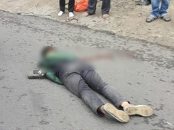 Pedagang Ayam di Palembang Nyaris Tewas Kecelakaan Jadi Tontonan Warga