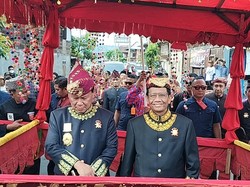 Kampanye di Lampung, Mahfud Md Dapat Gelar Adat Kerajaan Skala Brak