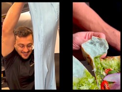 Mirip Slime! Adonan Pizza Warna Biru Ini Curi Perhatian