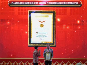 KPU Raih Rekor MURI Usai Lantik 5,7 Juta Anggota KPPS Serentak Se-Indonesia