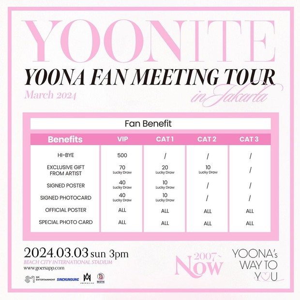 Potret benefit fanmeeting YoonA 'Yoonite' di Jakarta
