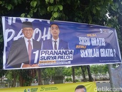 NasDem-Gerindra Soal Spanduk Pilih Susu Gratis atau Sekolah Gratis di Medan