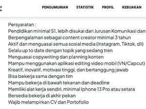 Viral di Medsos Lowongan Kerja Disparekraf DKI, Pelamar Wajib Punya iPhone 13 Pro
