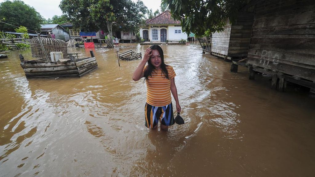 Usai Tiga Minggu Terendam, Banjir di Muaro Jambi Berangsur Surut Usai Tiga Minggu Terendam, Banjir di Muaro Jambi Berangsur Surut